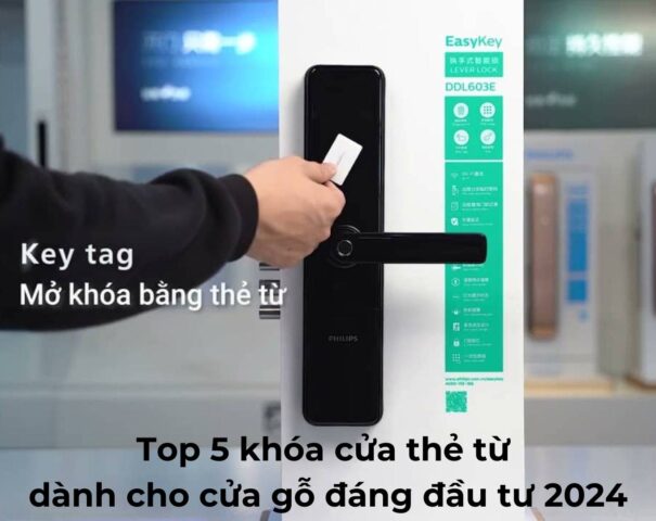 Khóa cửa thẻ từ dành cho cửa gỗ 7