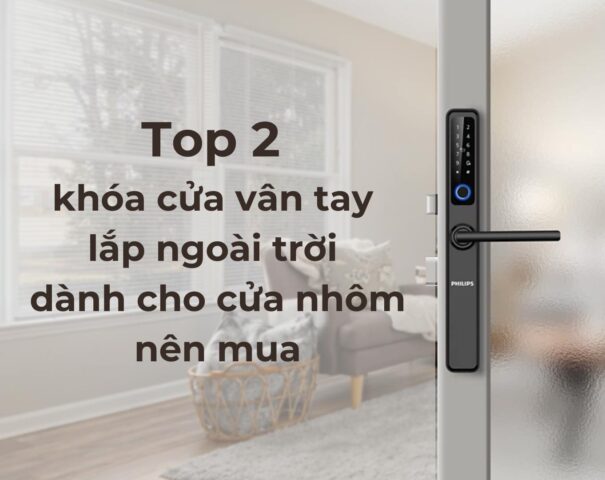 Khóa cửa vân tay lắp ngoài trời