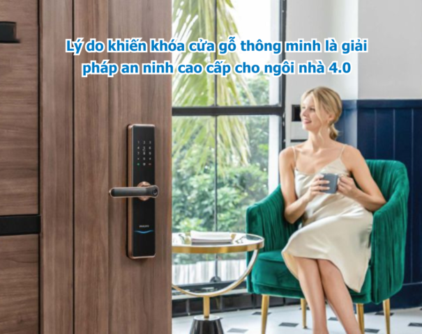 Khóa cửa gỗ thông minh 1