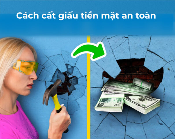 Cách cất giấu tiền mặt an toàn trong nhà