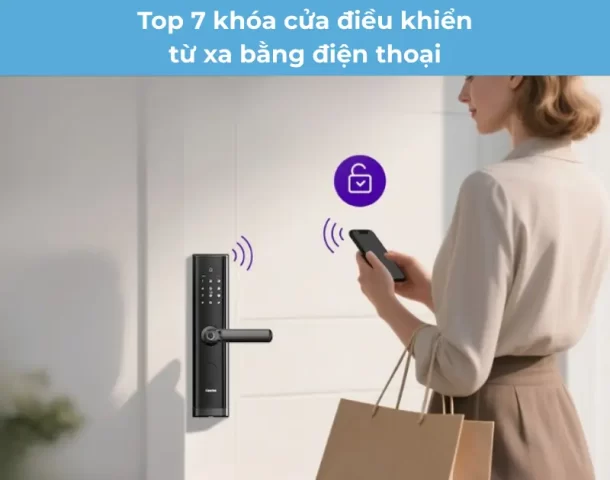 Khóa cửa thông minh điều khiển từ xa