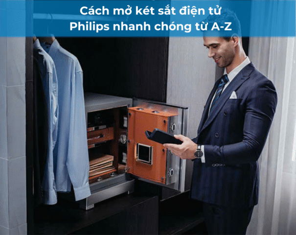 Cách mở két sắt điện tử avt