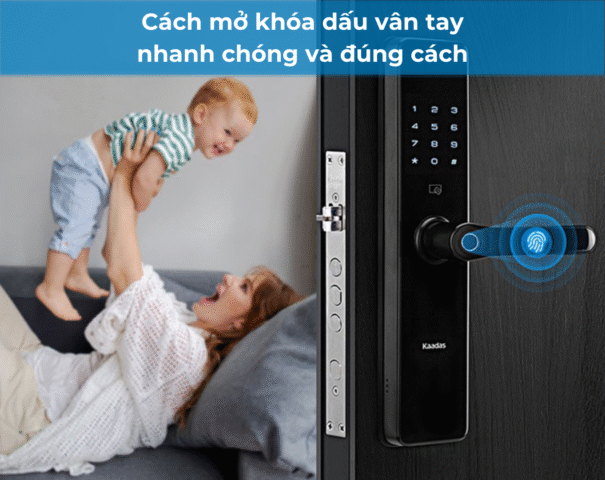 Cách mở khóa cửa vân tay avt