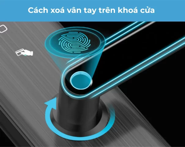 Cách xoá vân tay trên khoá cửa