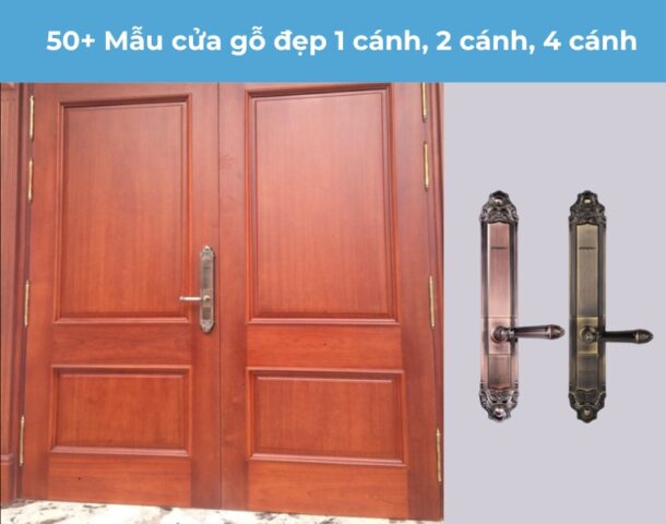 Mẫu cửa gỗ 1 cánh, 2 cánh, 4 cánh đẹp
