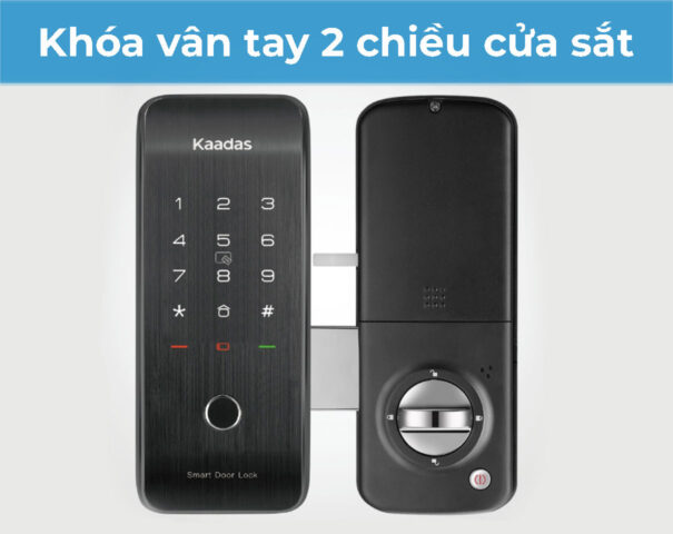 Khóa vân tay 2 chiều cửa sắt