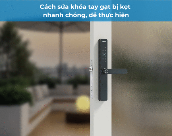 Khóa cửa tay gạt bị kẹt avt