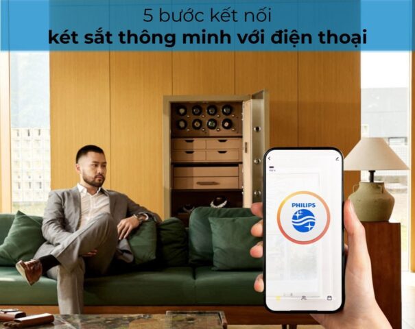 kết nối két sắt thông minh với điện thoại
