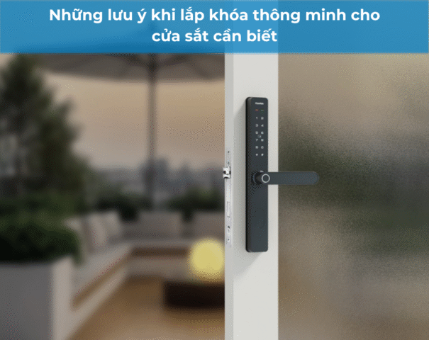Lưu ý khi lắp khóa thông minh cho cửa sắt avt