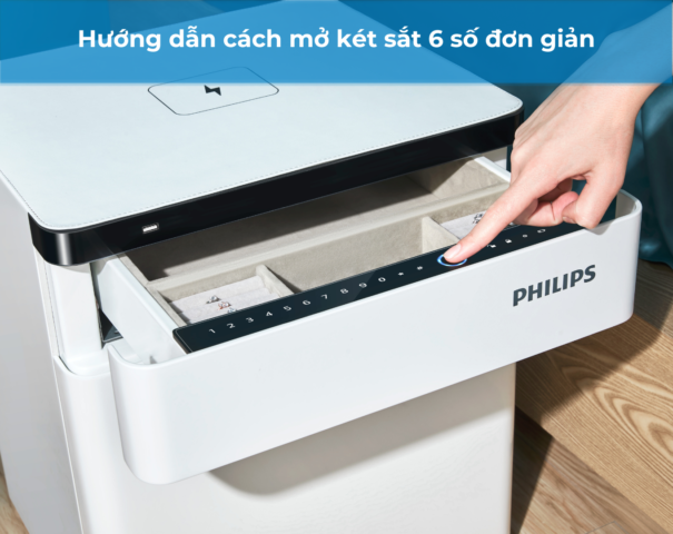 Cách mở két sắt 6 số avt